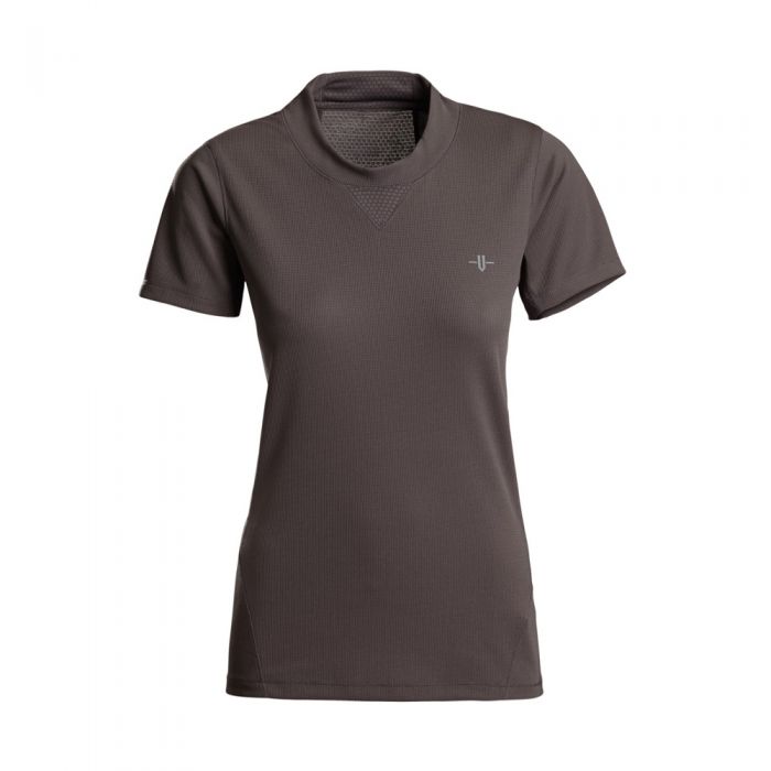 Women's Gem Short Sleeve - Plum front view