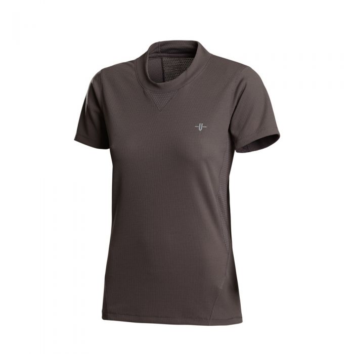 Women's Gem Short Sleeve - Plum angled view